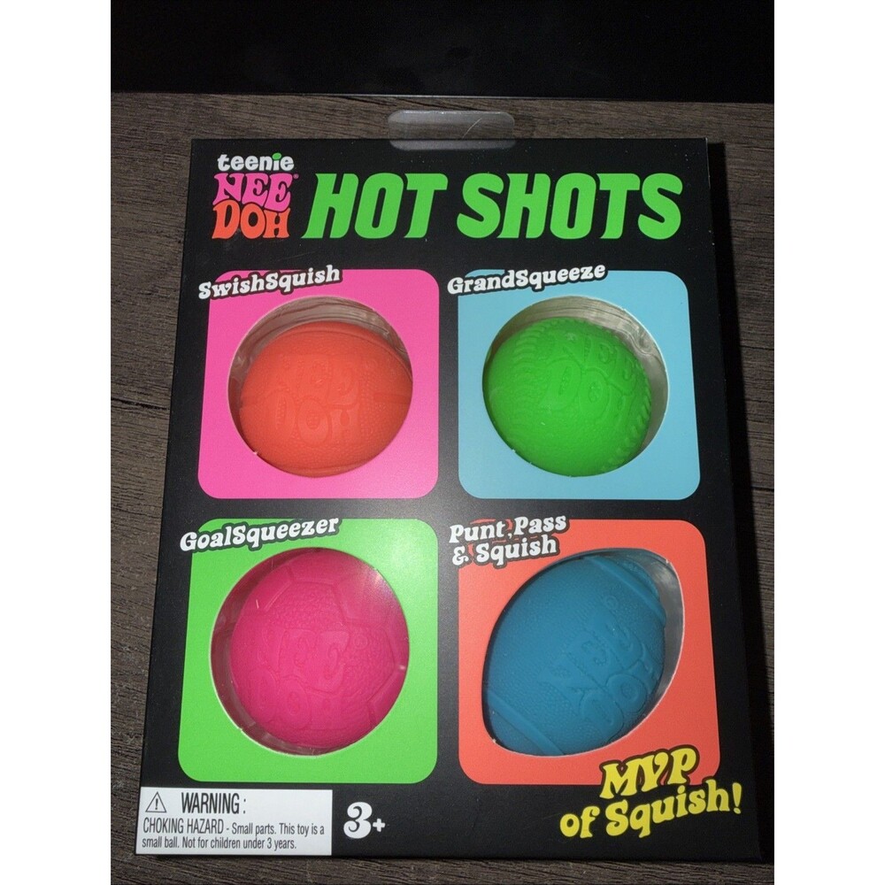NeeDoh Teeny Fab Four Squishy 4 Pack Stress Balls NEW MVP Grand Squeeze